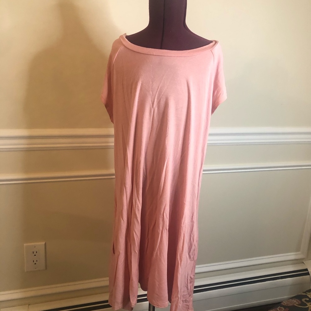 Light pink loose fit dress